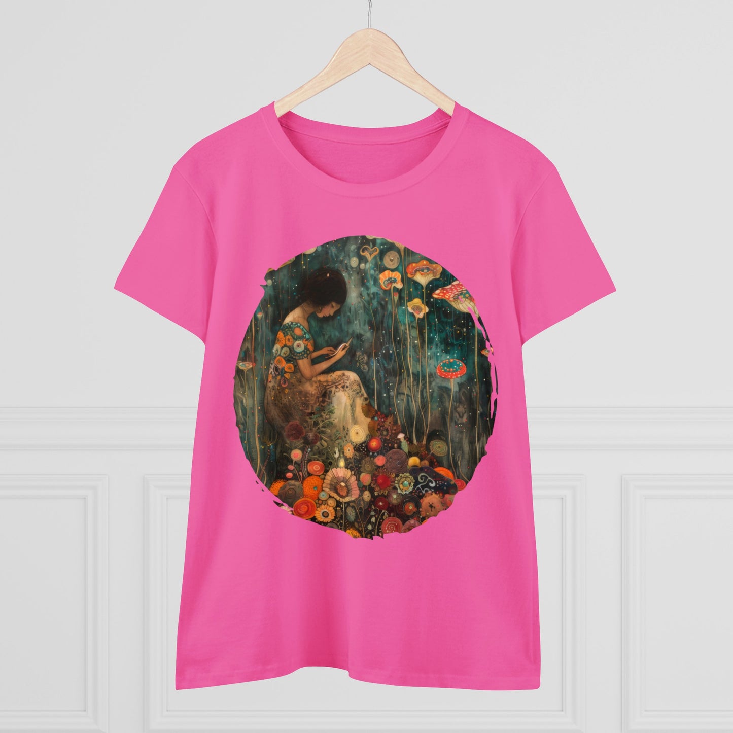 Mushroom Girl - Women's Midweight Cotton Tee