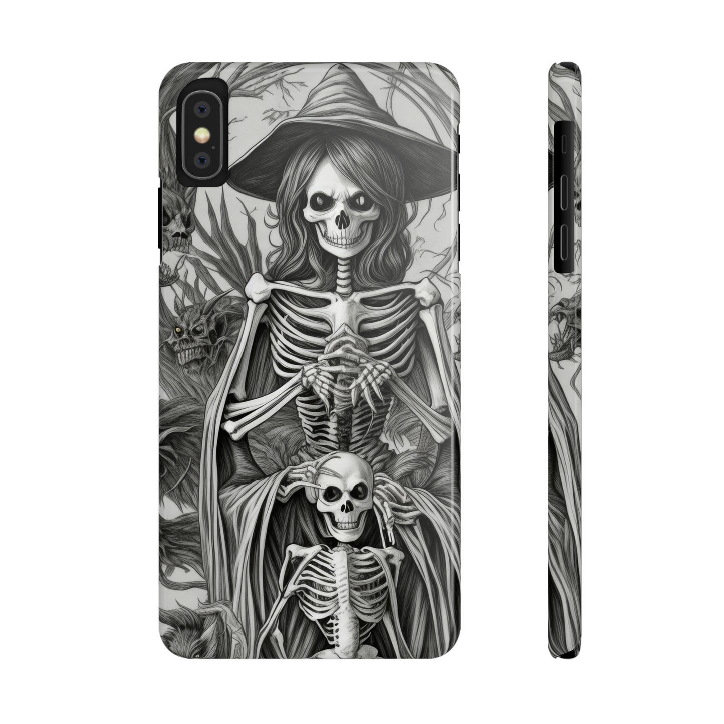 Skeleton Witch - Phone Case