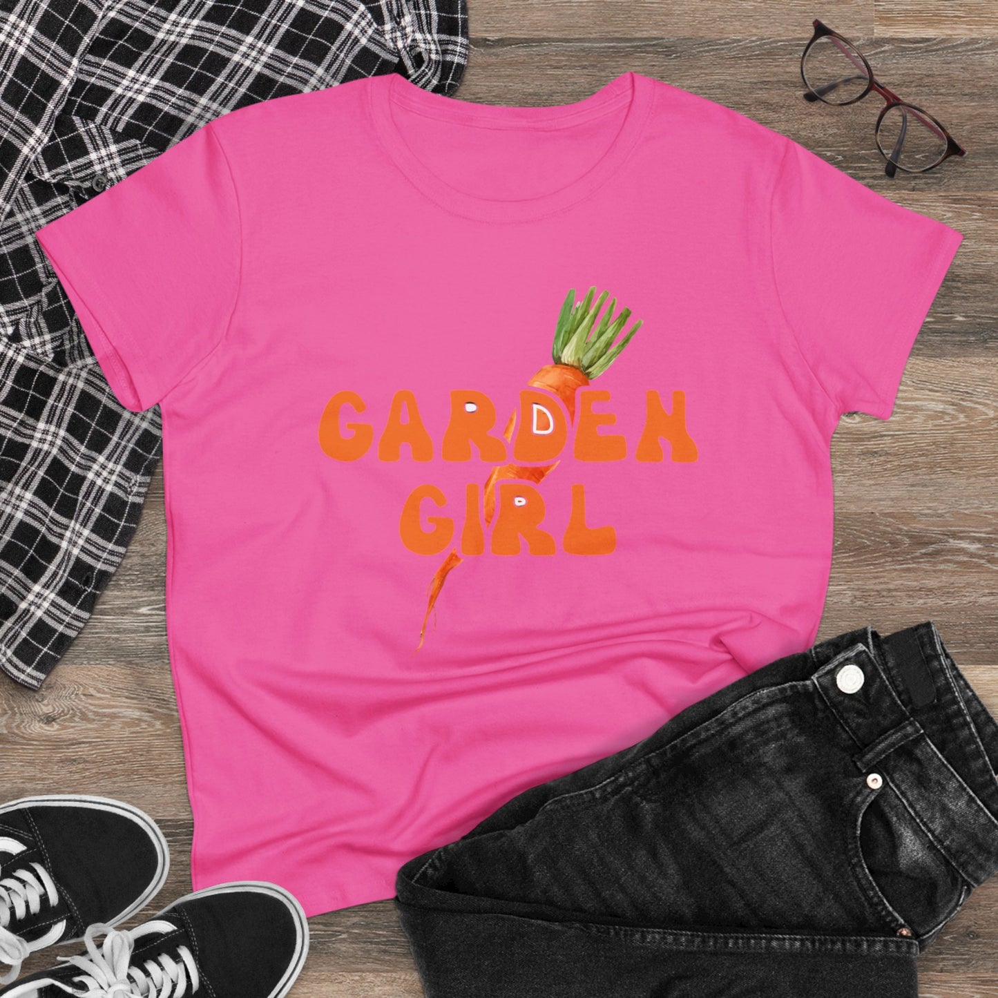 Garden Girl - Gardening - Women's Midweight Cotton Tee