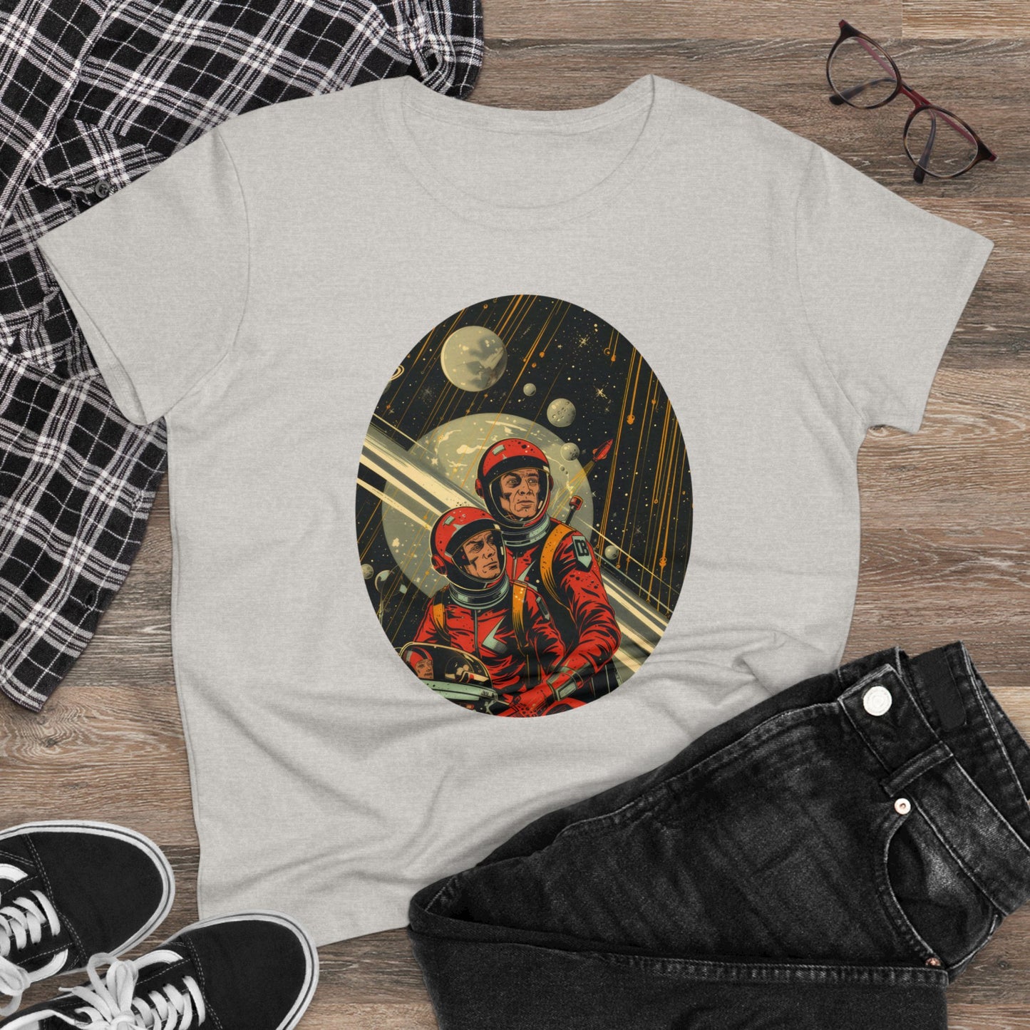 Spacemen - Women's Midweight Cotton Tee