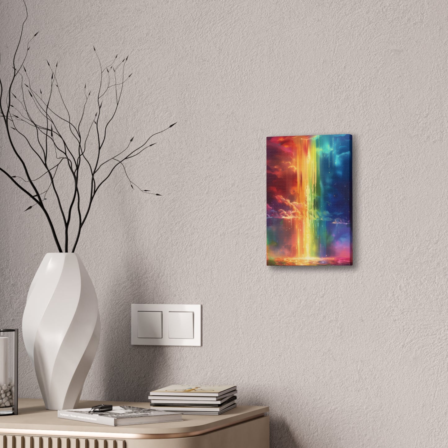 Rainbow Storm - Canvas Stretched, 0.75"