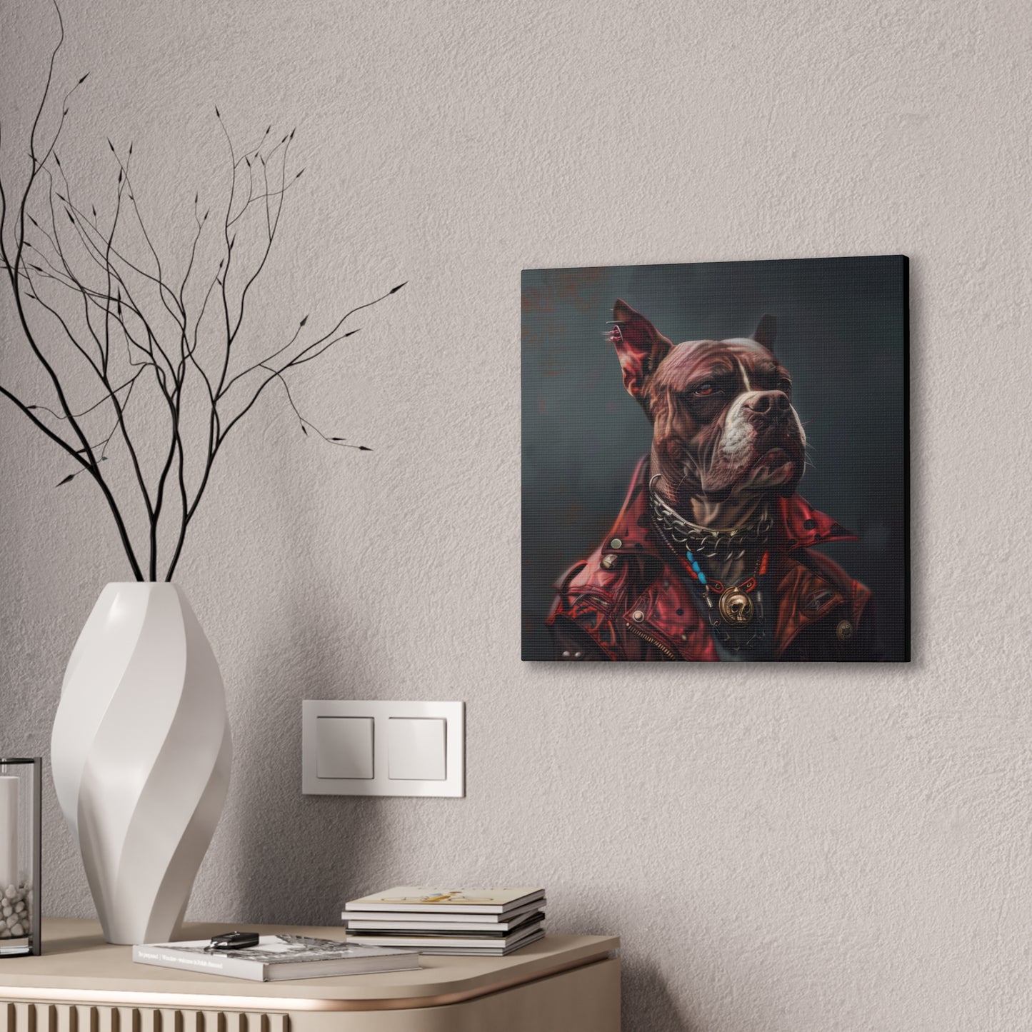 Punk Dog - Canvas Stretched, 0.75"