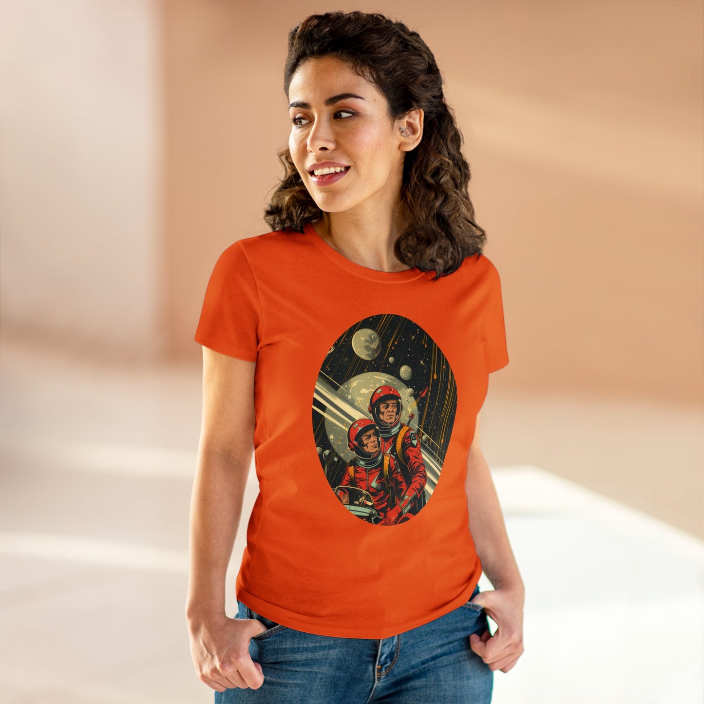 Spacemen - Women's Midweight Cotton Tee