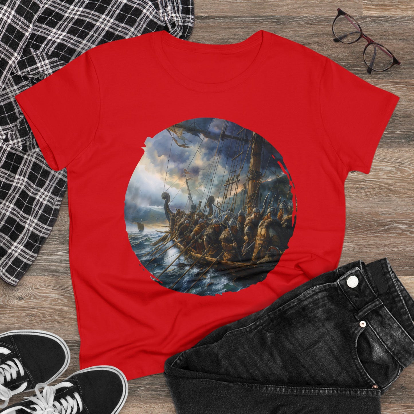 Vikings - Fantasy - Women's Midweight Cotton Tee