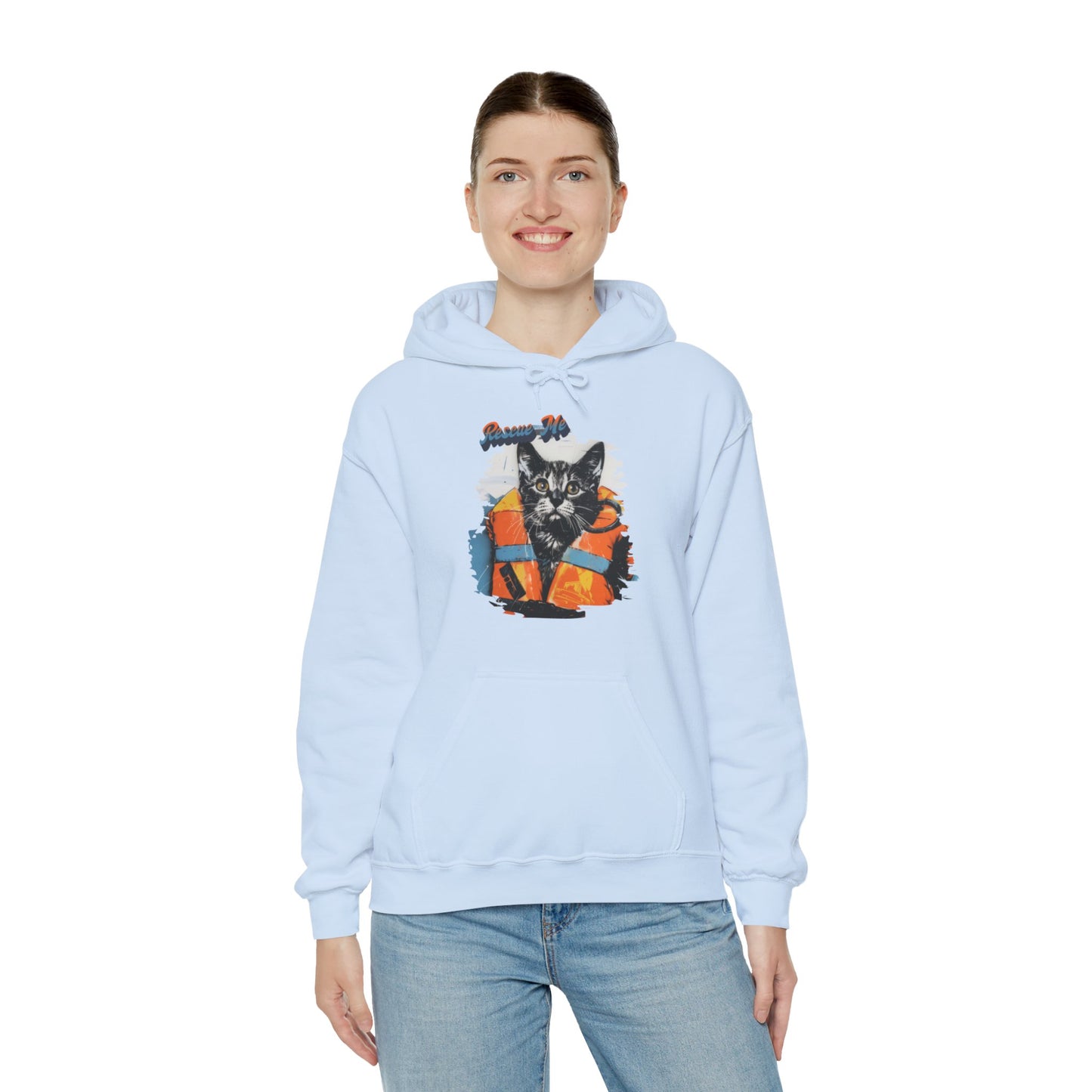 Rescue Cat - Unisex Heavy Blend™ Hooded Sweatshirt