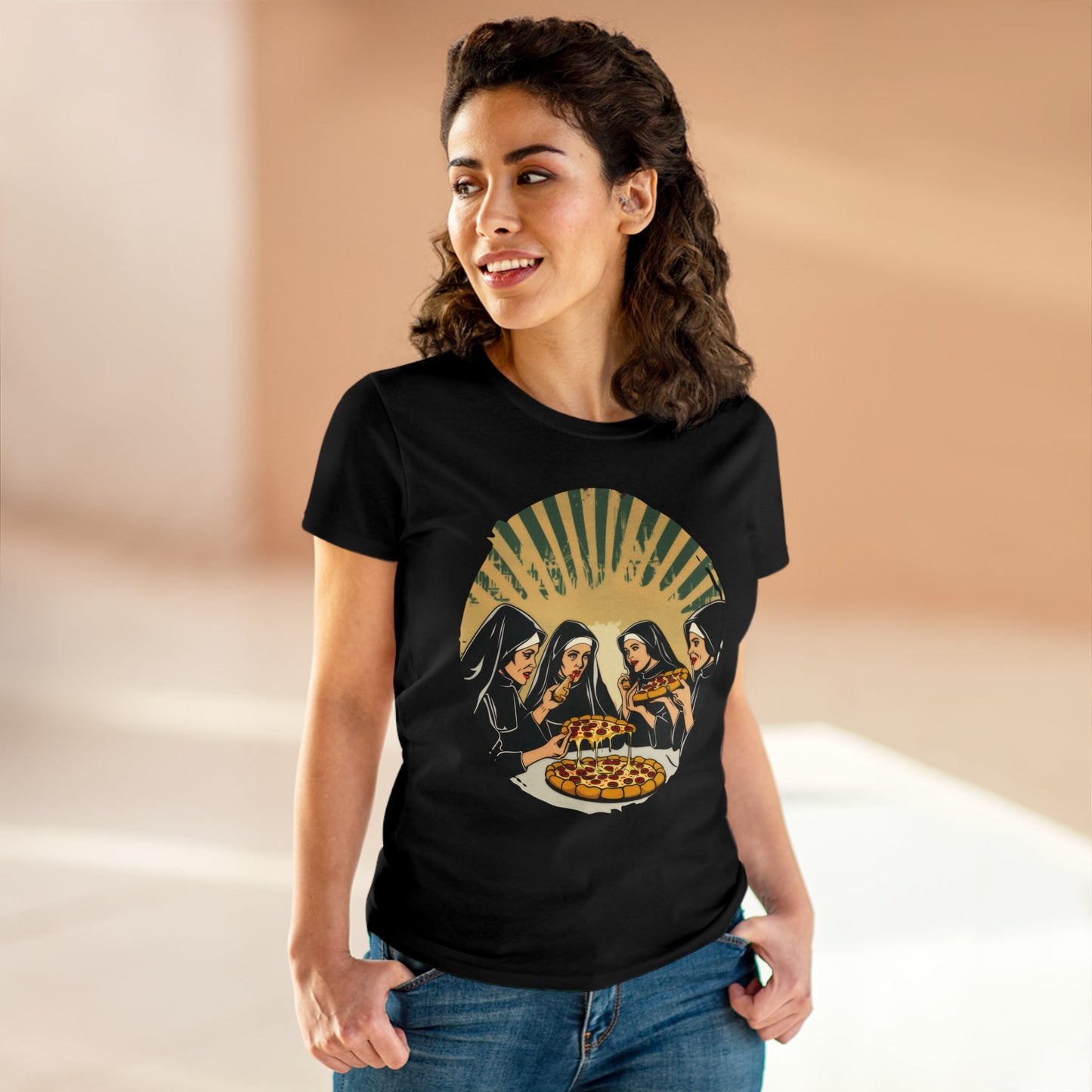 Pizza Divine - Women's Midweight Cotton Tee