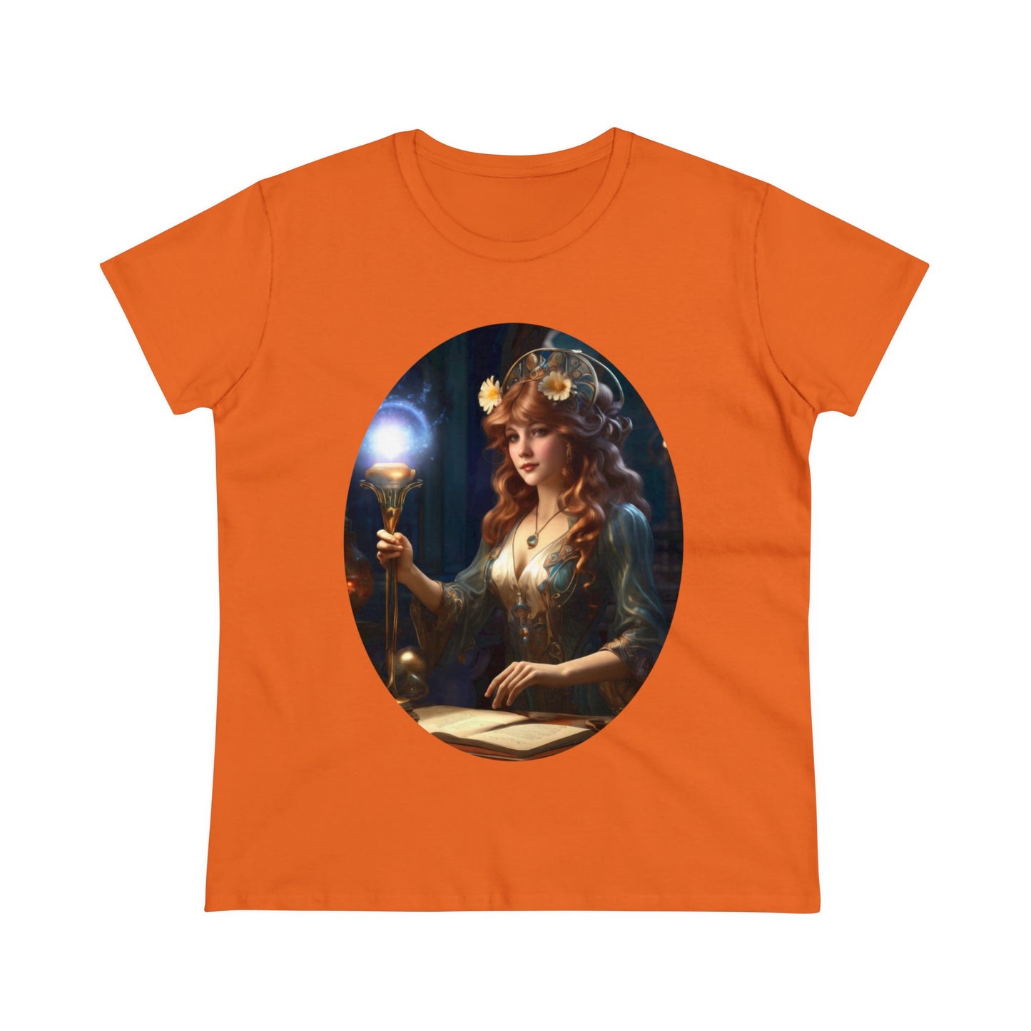 The Sorceress - Fantasy - Women's Midweight Cotton Tee