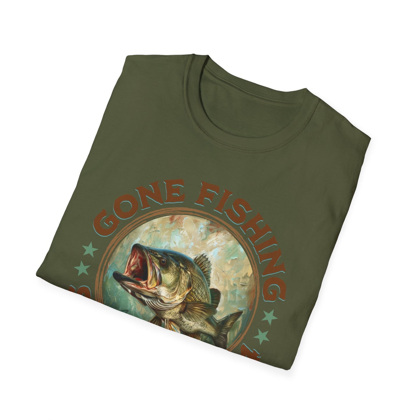 Gone Fishing - Unisex Softstyle T-Shirt