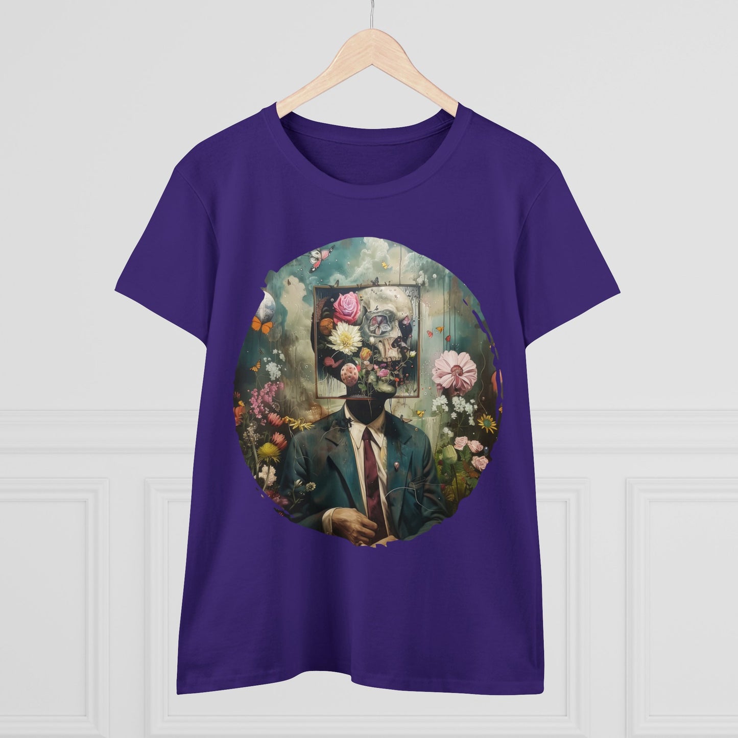 Flowers on My Mind - Women's Midweight Cotton Tee