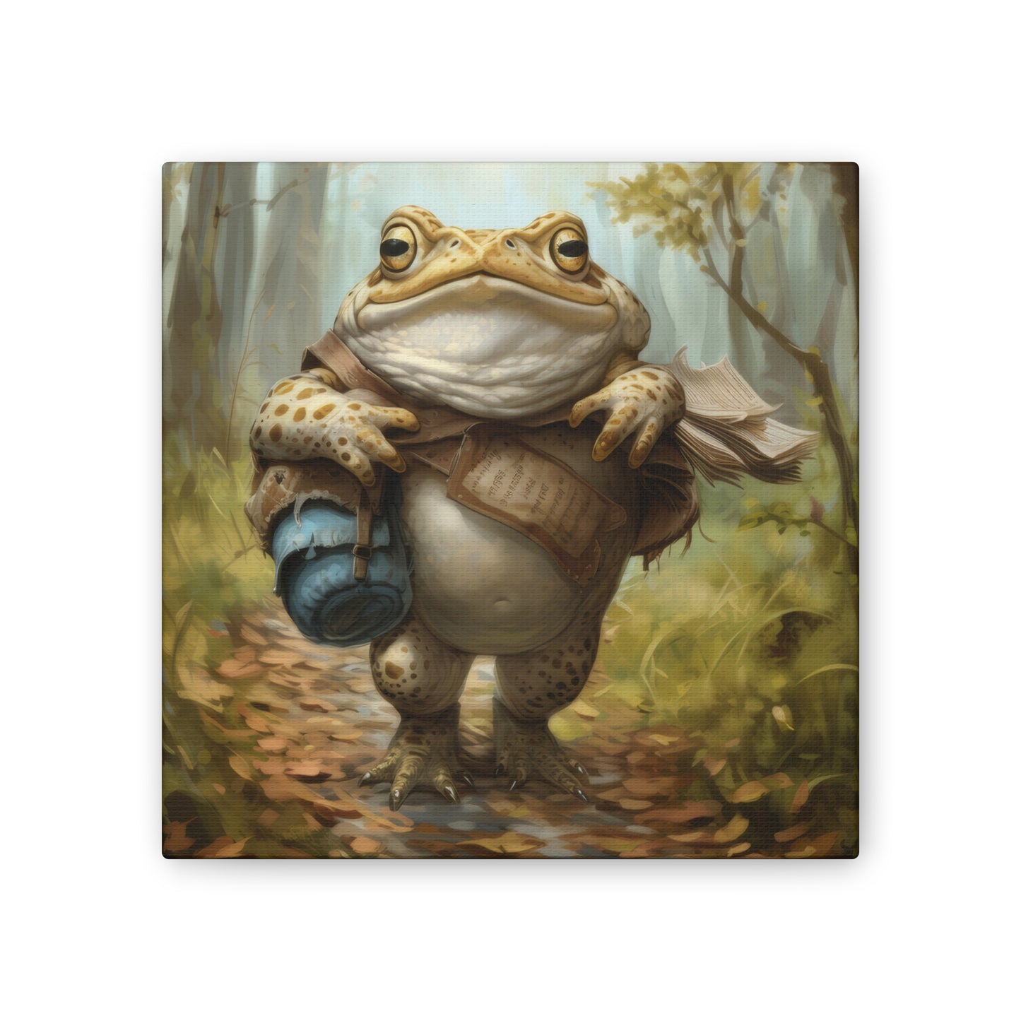 Traveling Toad - Canvas Stretched, 0.75"