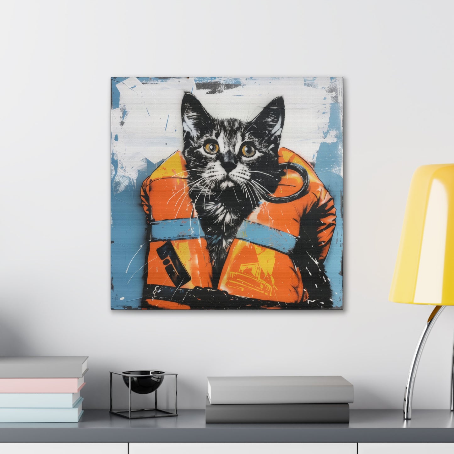 Rescue Cat - Canvas Stretched, 0.75"