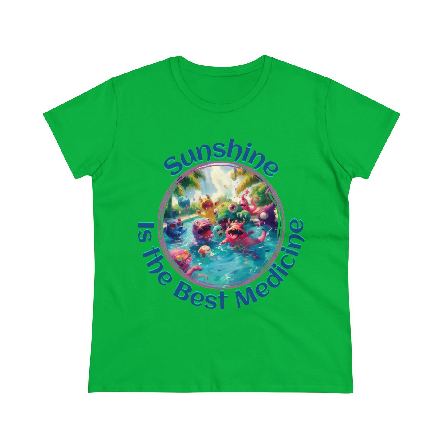 Sunshine is the Best Medicine - Women's Midweight Cotton Tee