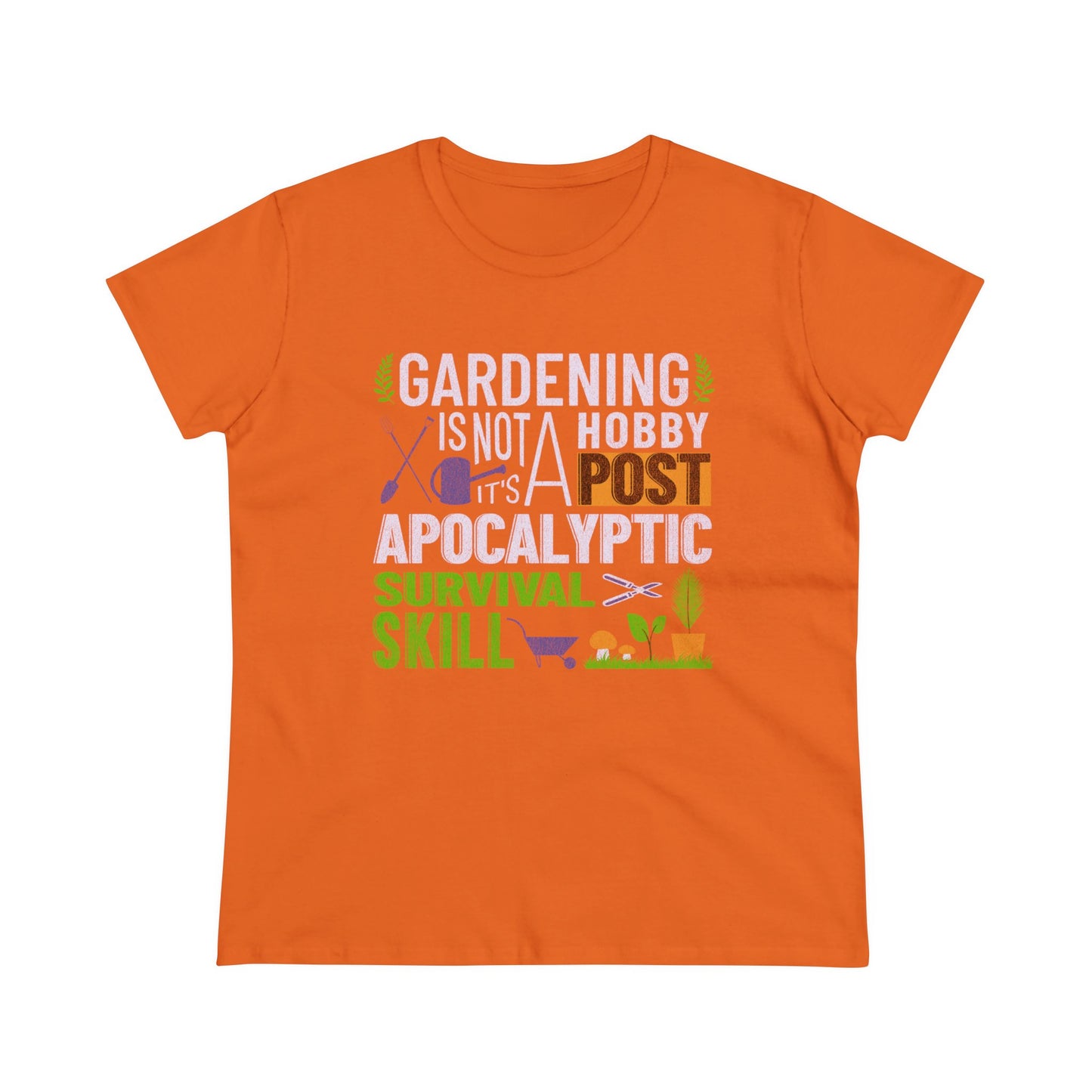 Gardening Is a Survival Skill - Gardening - Women's Midweight Cotton Tee