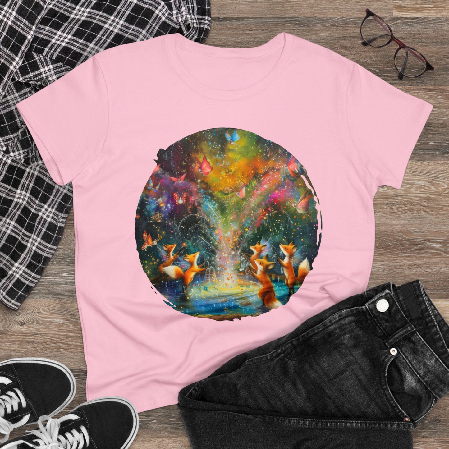 Fairy Celebration - Fantasy - Women's Midweight Cotton Tee