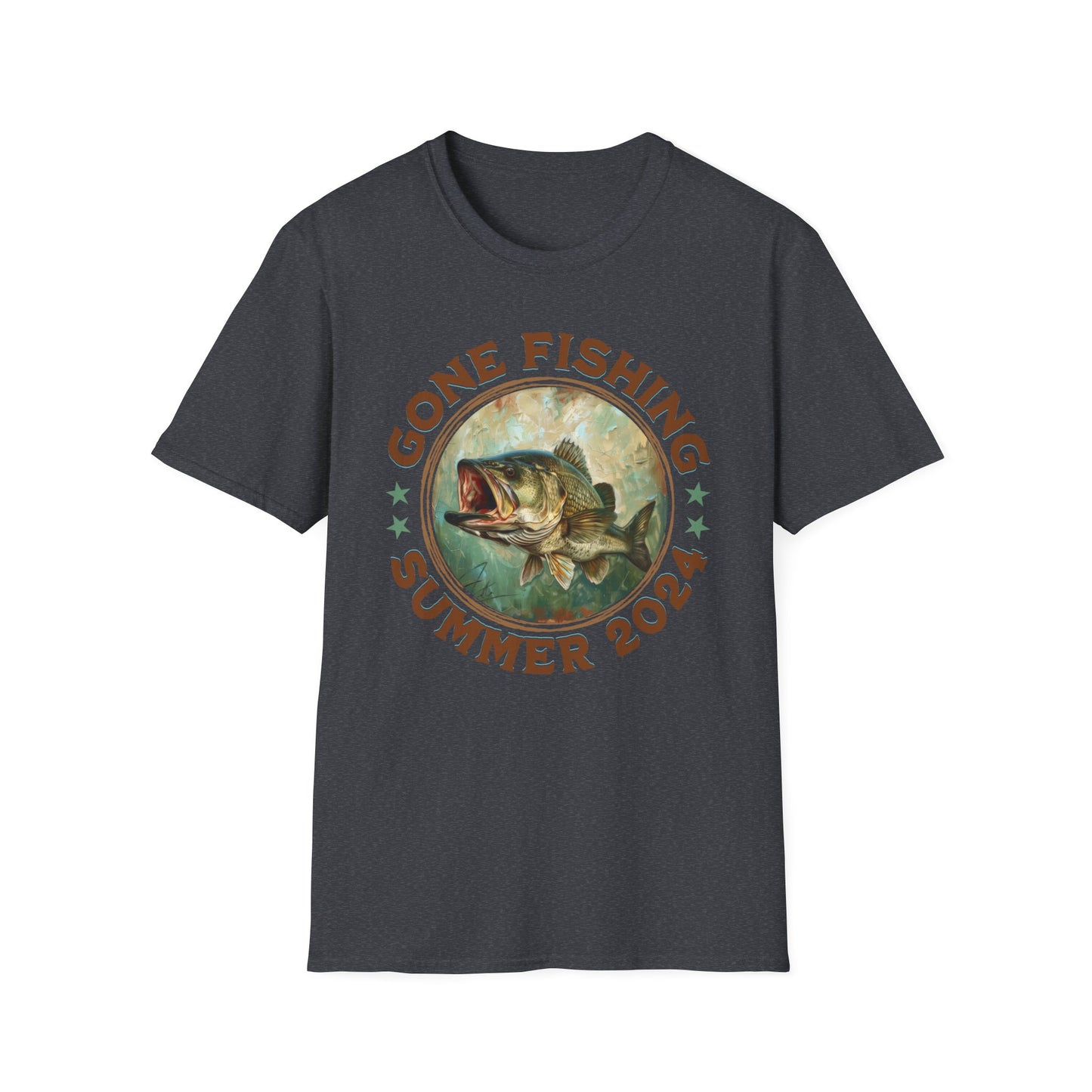 Gone Fishing - Unisex Softstyle T-Shirt