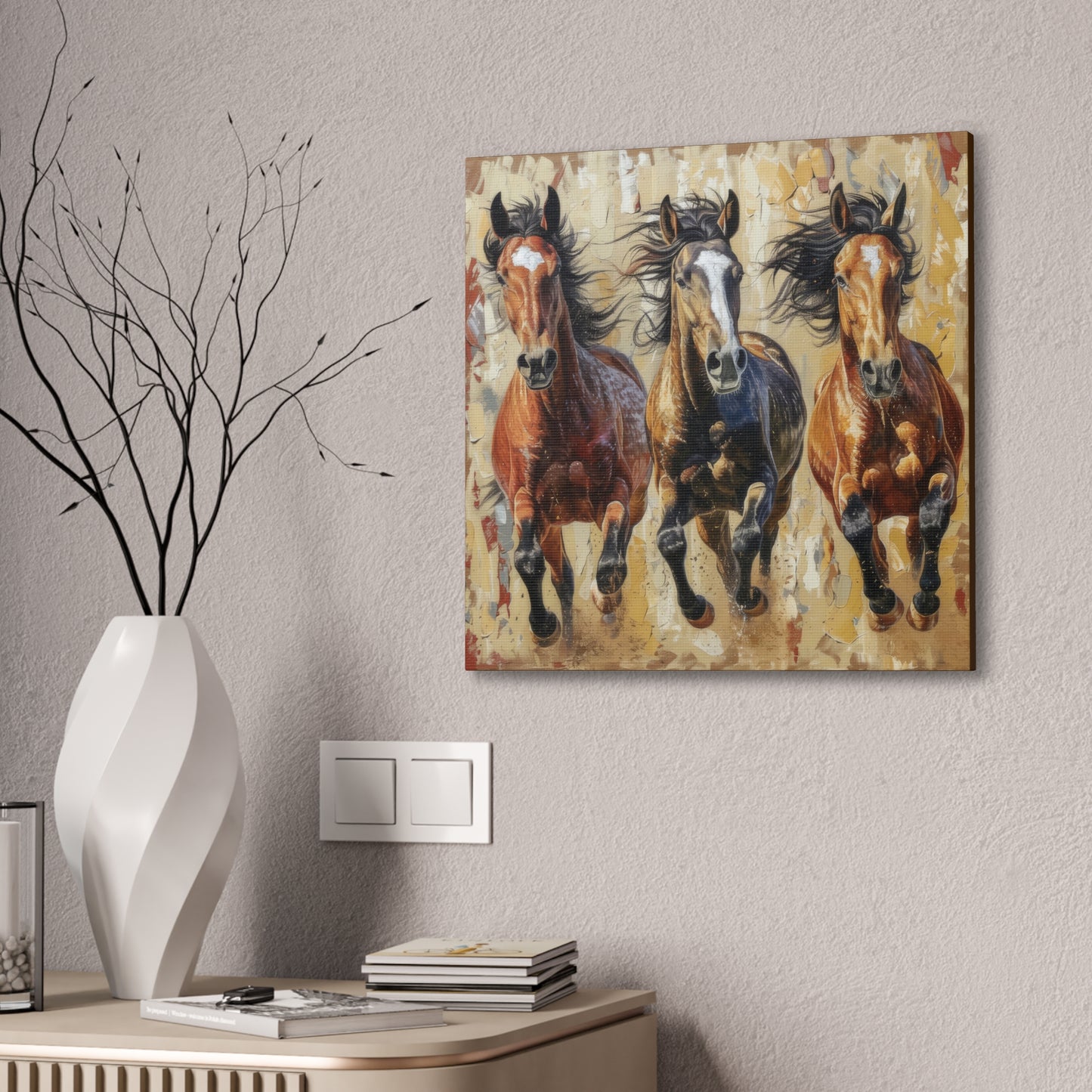 Horses - Canvas Stretched, 0.75"