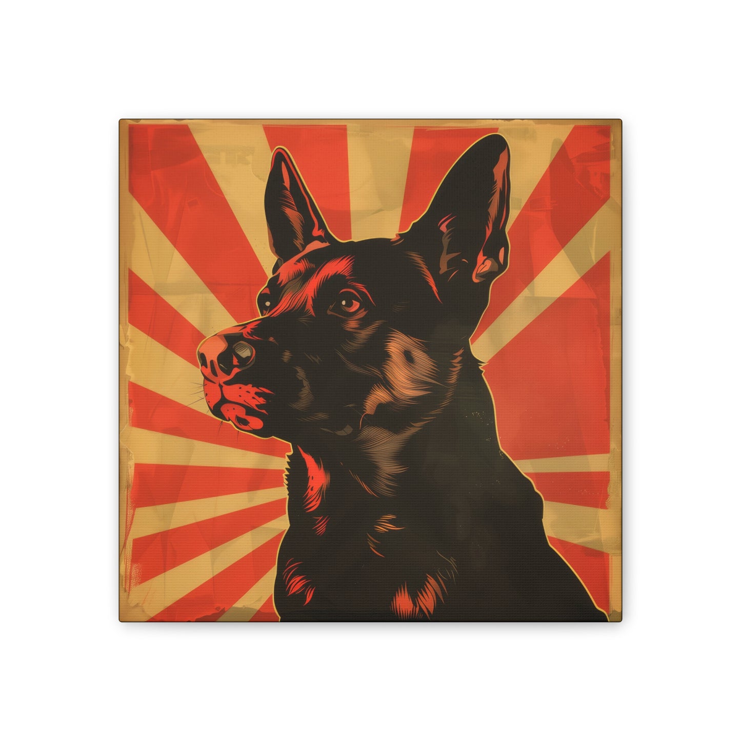 Comrade Canine - Canvas Stretched, 0.75"