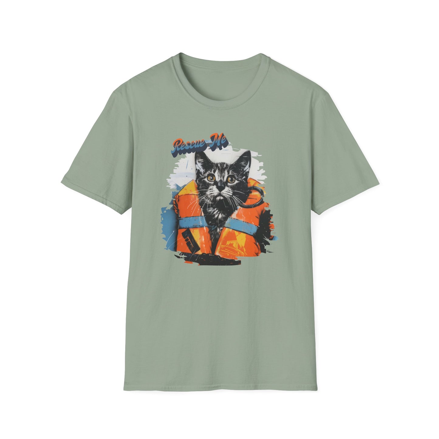 Rescue Cat - Unisex Softstyle T-Shirt