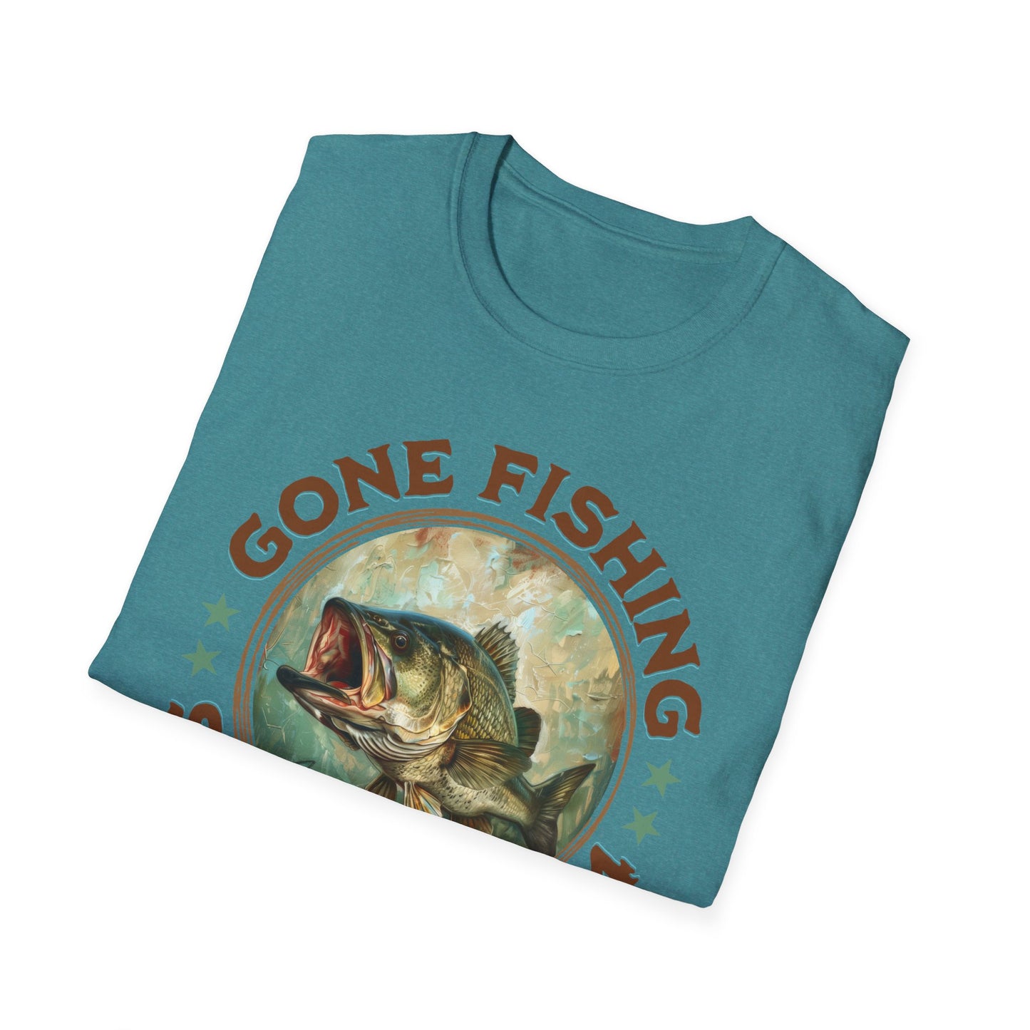 Gone Fishing - Unisex Softstyle T-Shirt