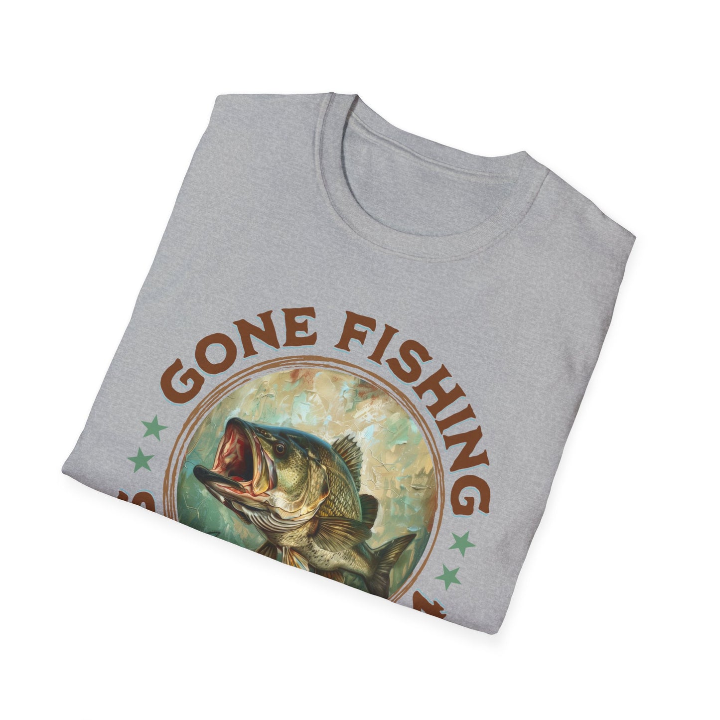 Gone Fishing - Unisex Softstyle T-Shirt