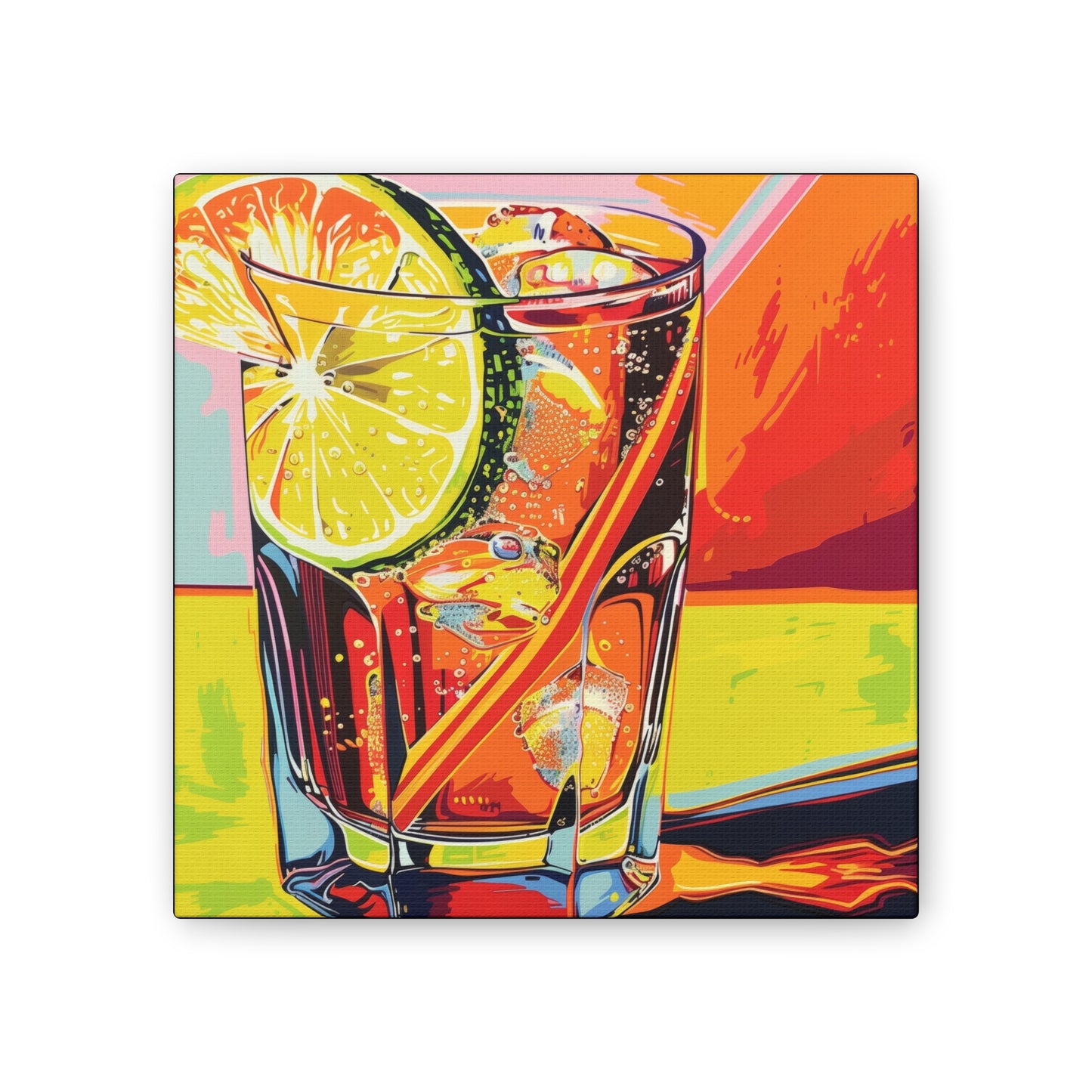 Summer Drinks - Canvas Stretched, 0.75"