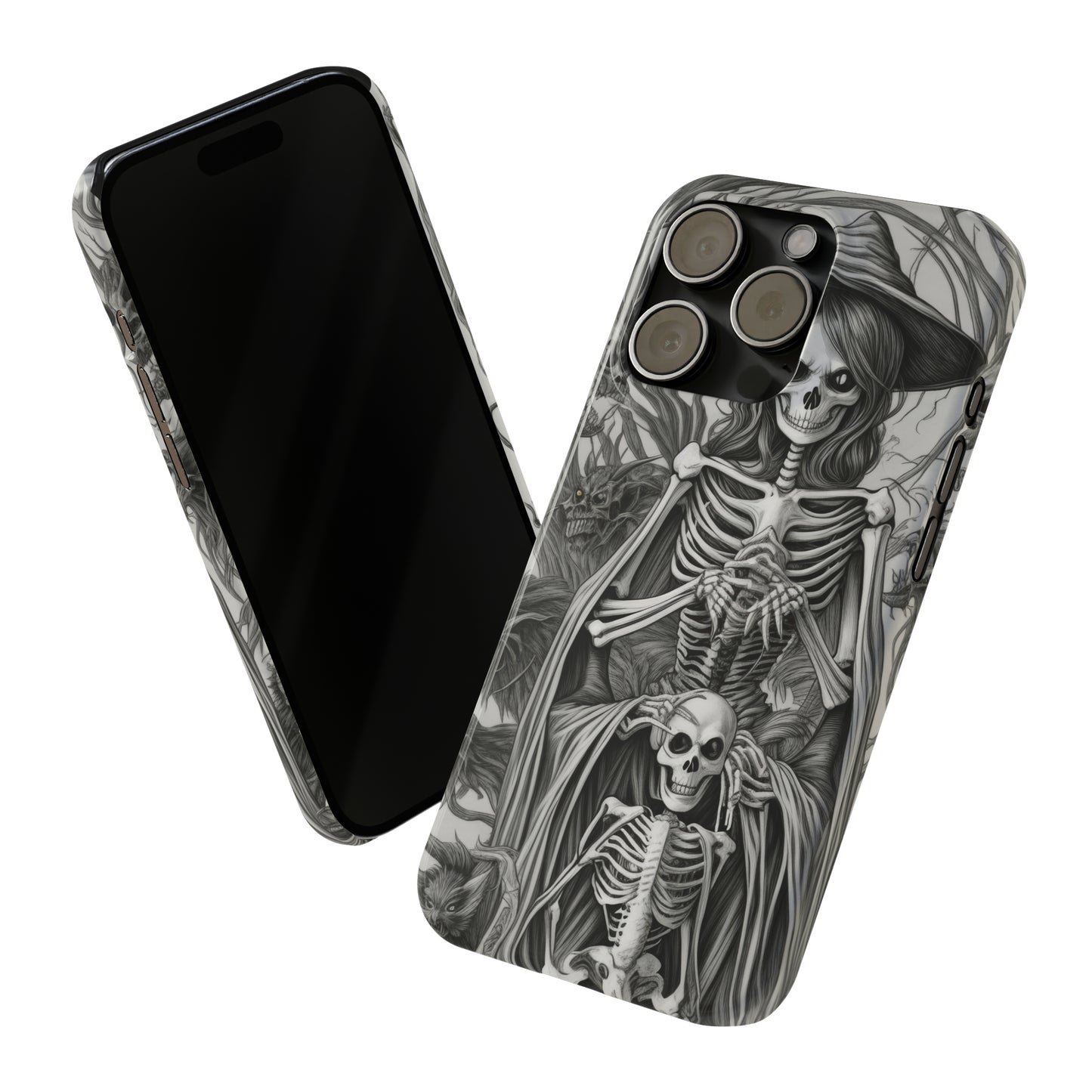 Skeleton Witch - Phone Case