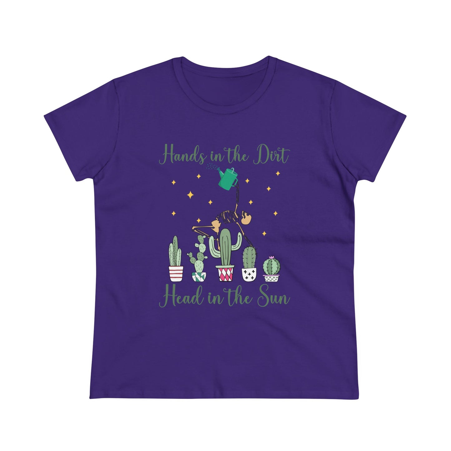 Hands in the Dirty, Head to the Sun - Gardening - Women's Midweight Cotton Tee