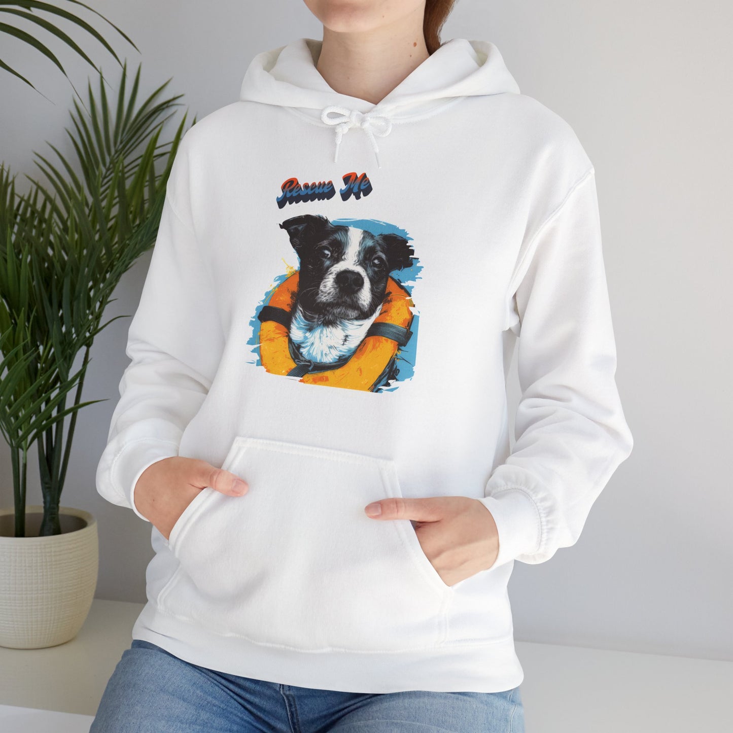 Rescue Dog - Unisex Heavy Blend™ Hooded Sweatshirt