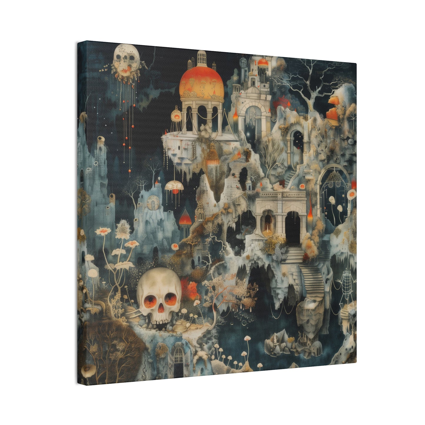 Skull Town - Canvas Stretched, 0.75"