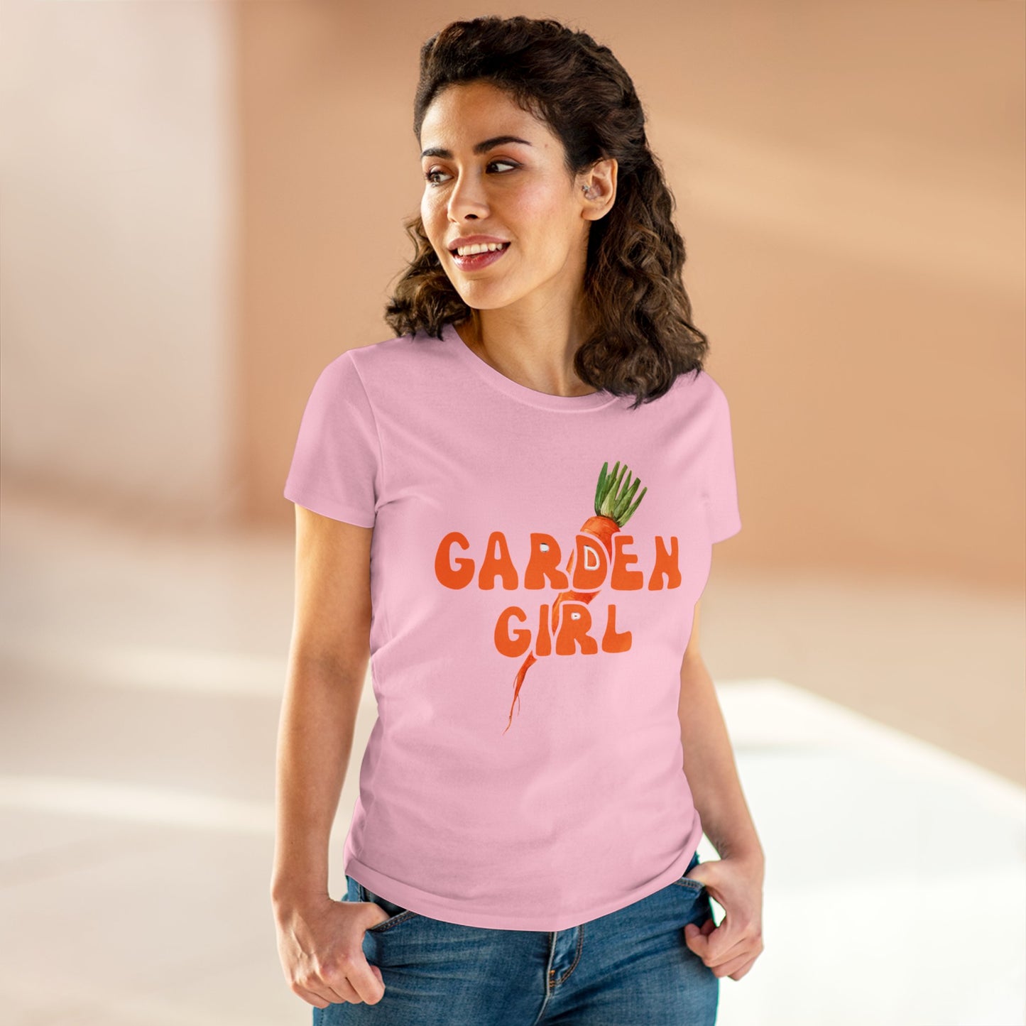 Garden Girl - Gardening - Women's Midweight Cotton Tee