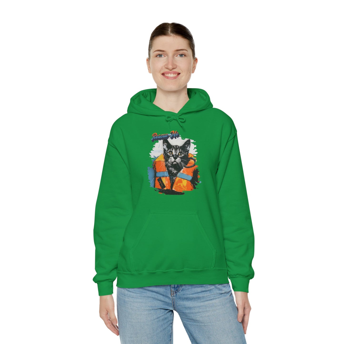 Rescue Cat - Unisex Heavy Blend™ Hooded Sweatshirt