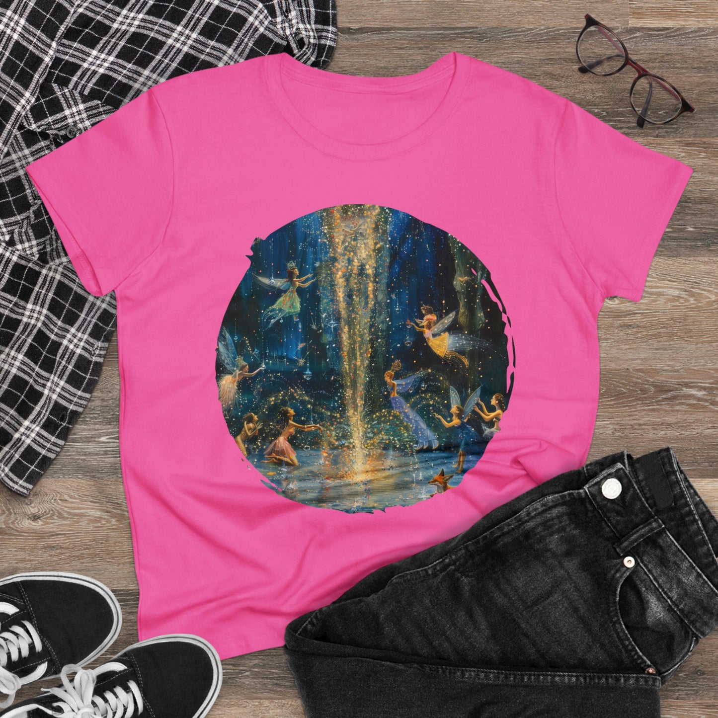 Fairy Celebration - Fantasy - Women's Midweight Cotton Tee