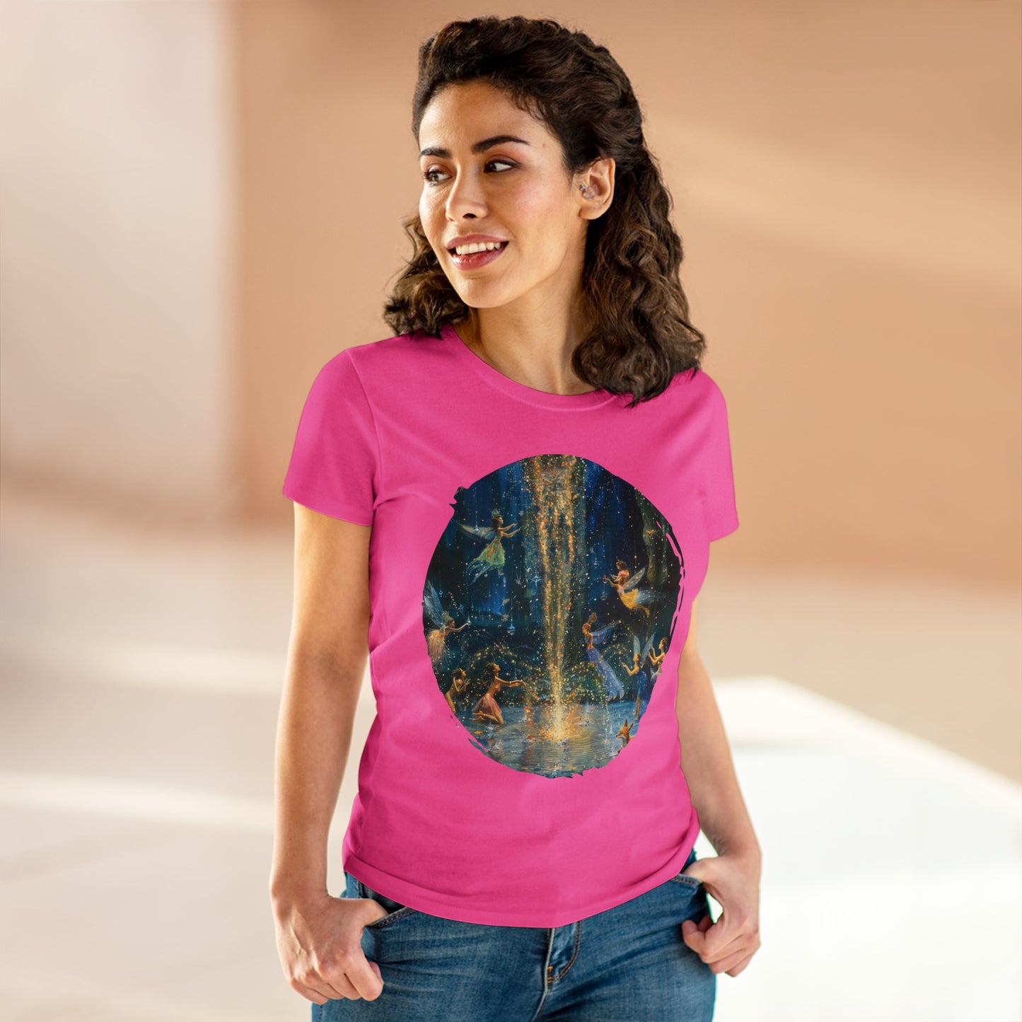 Fairy Celebration - Fantasy - Women's Midweight Cotton Tee