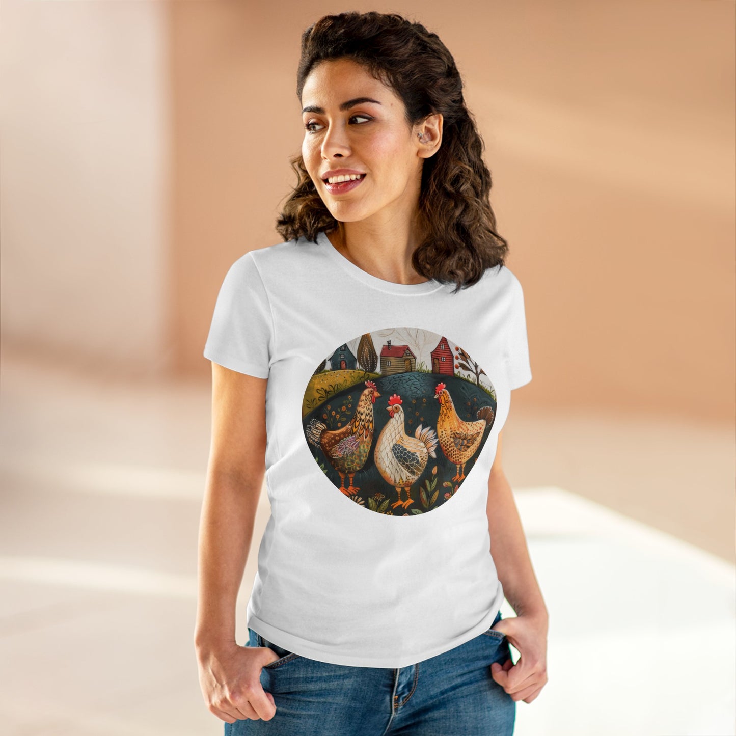 Chickens - Women's Midweight Cotton Tee