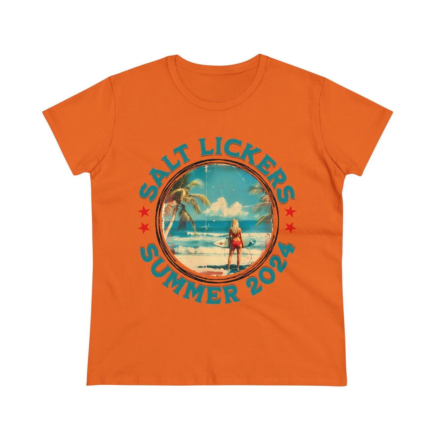 Surfing - Women's Midweight Cotton Tee