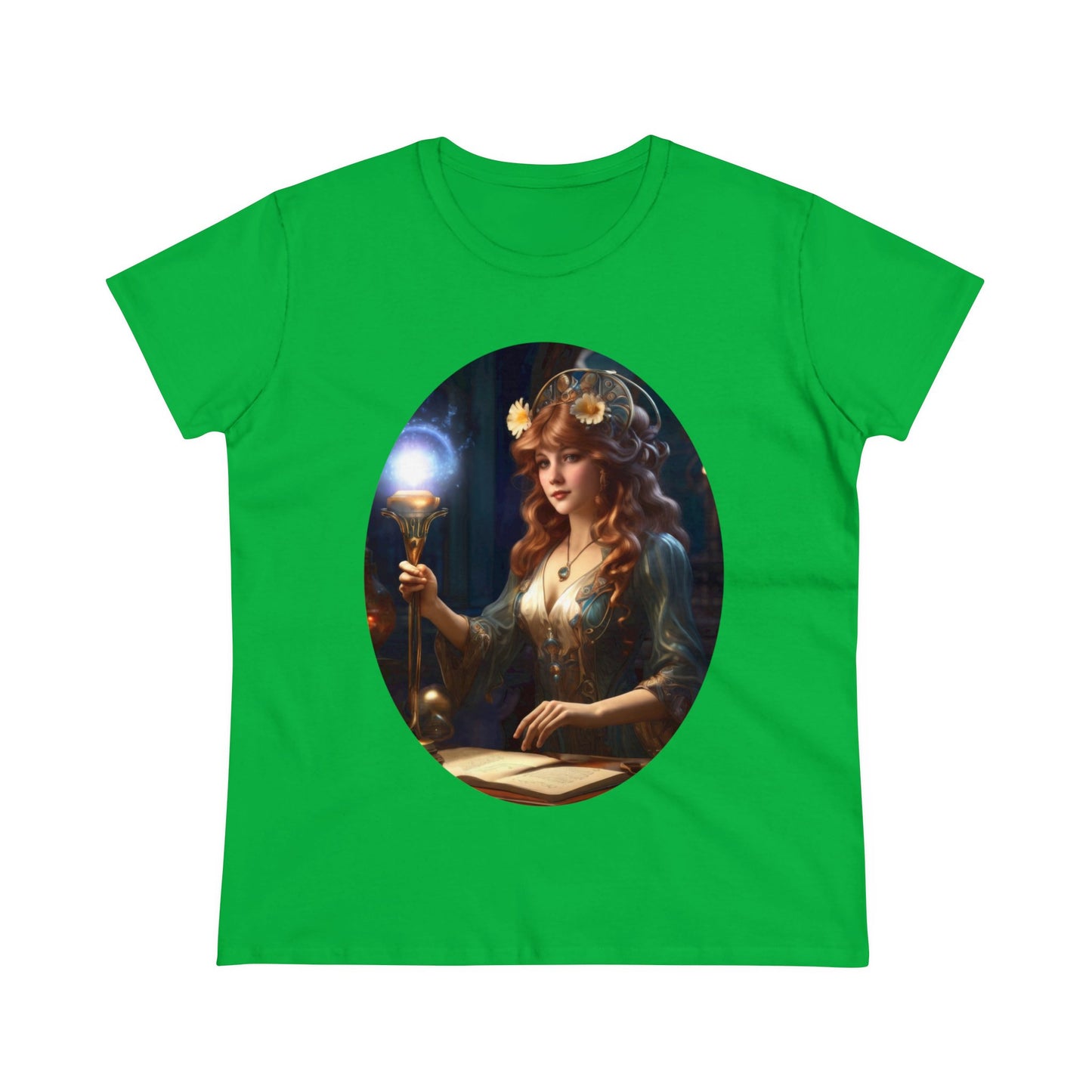 The Sorceress - Fantasy - Women's Midweight Cotton Tee