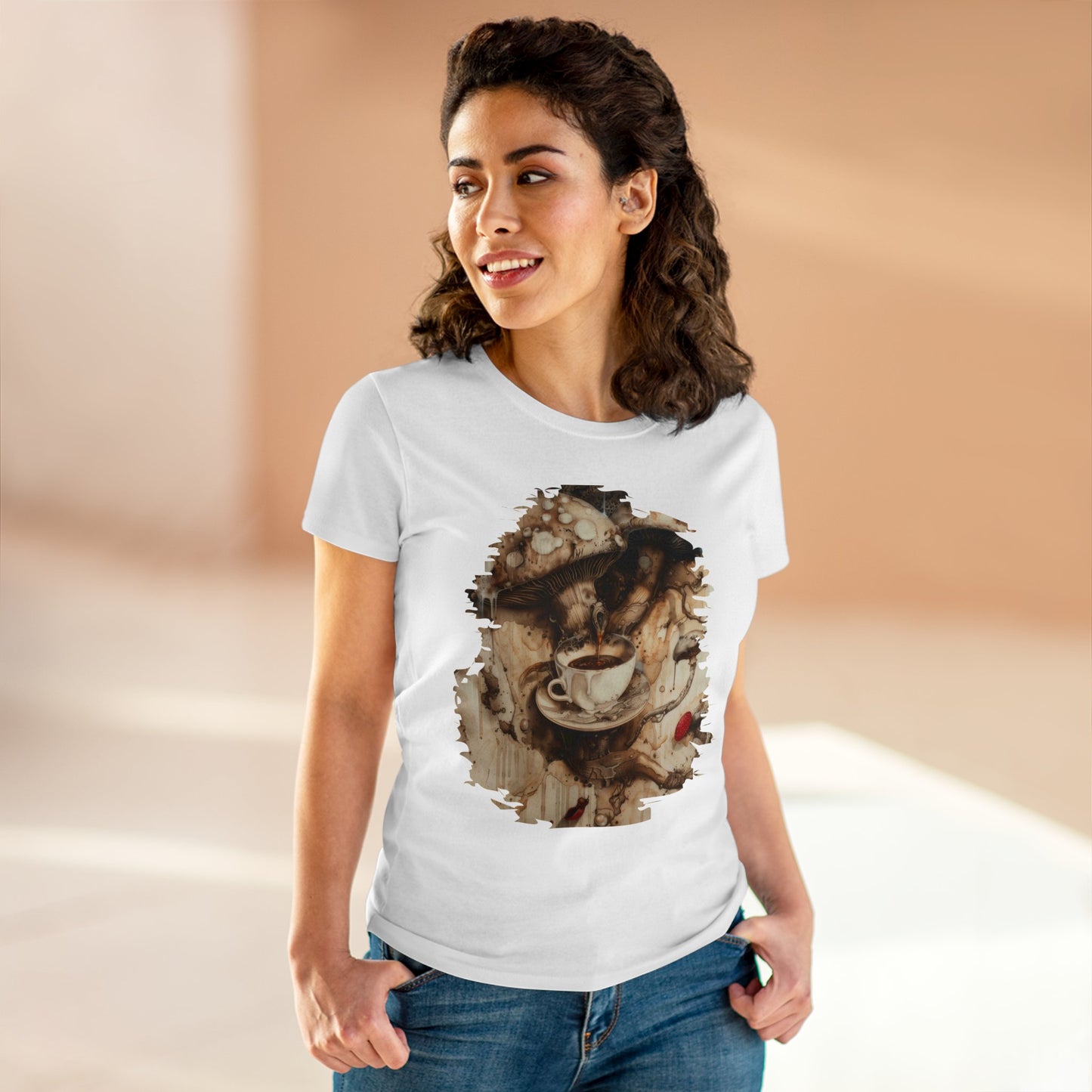 Organic Coffee - Women's Midweight Cotton Tee