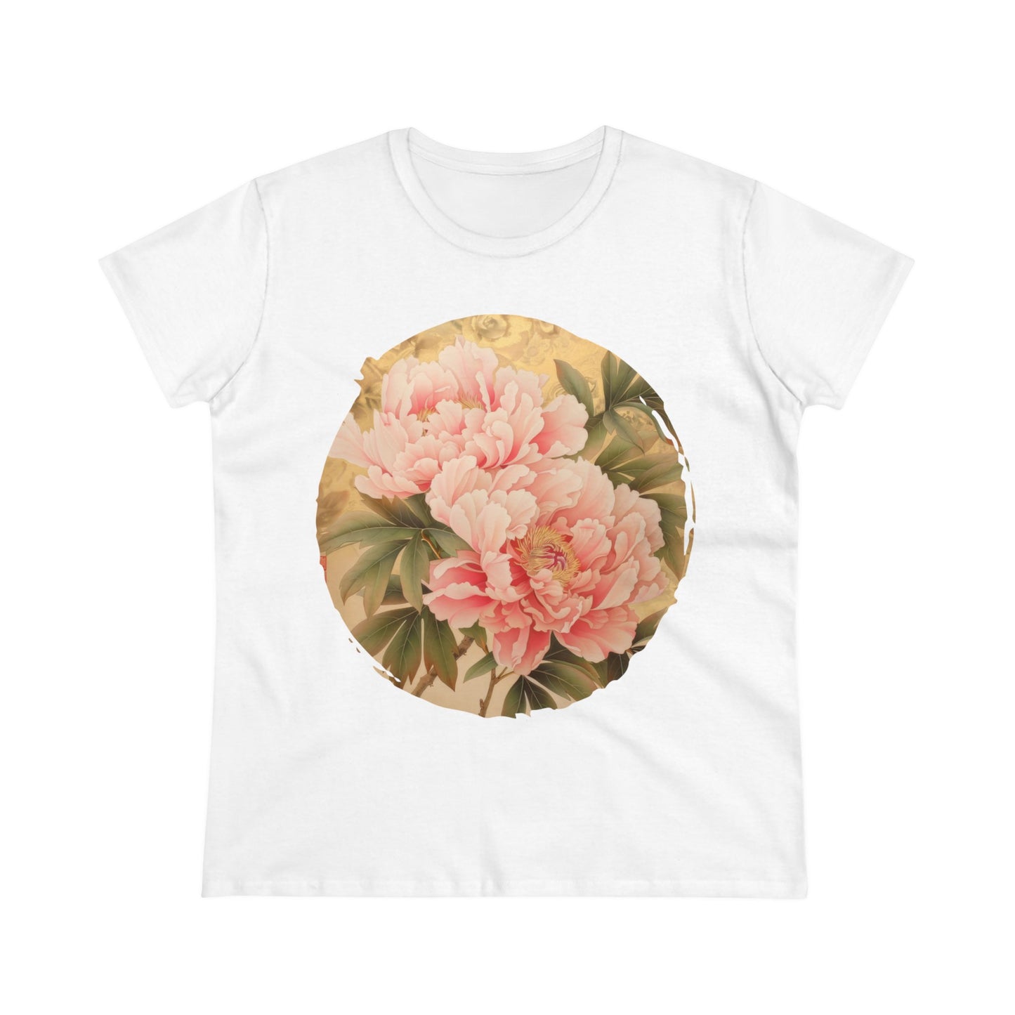 Peony - Flower - Women's Midweight Cotton Tee