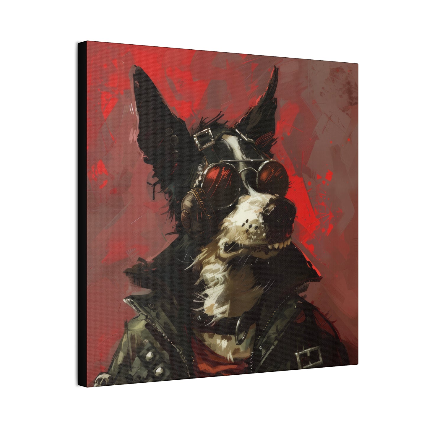 Punk Dog - Canvas Stretched, 0.75"