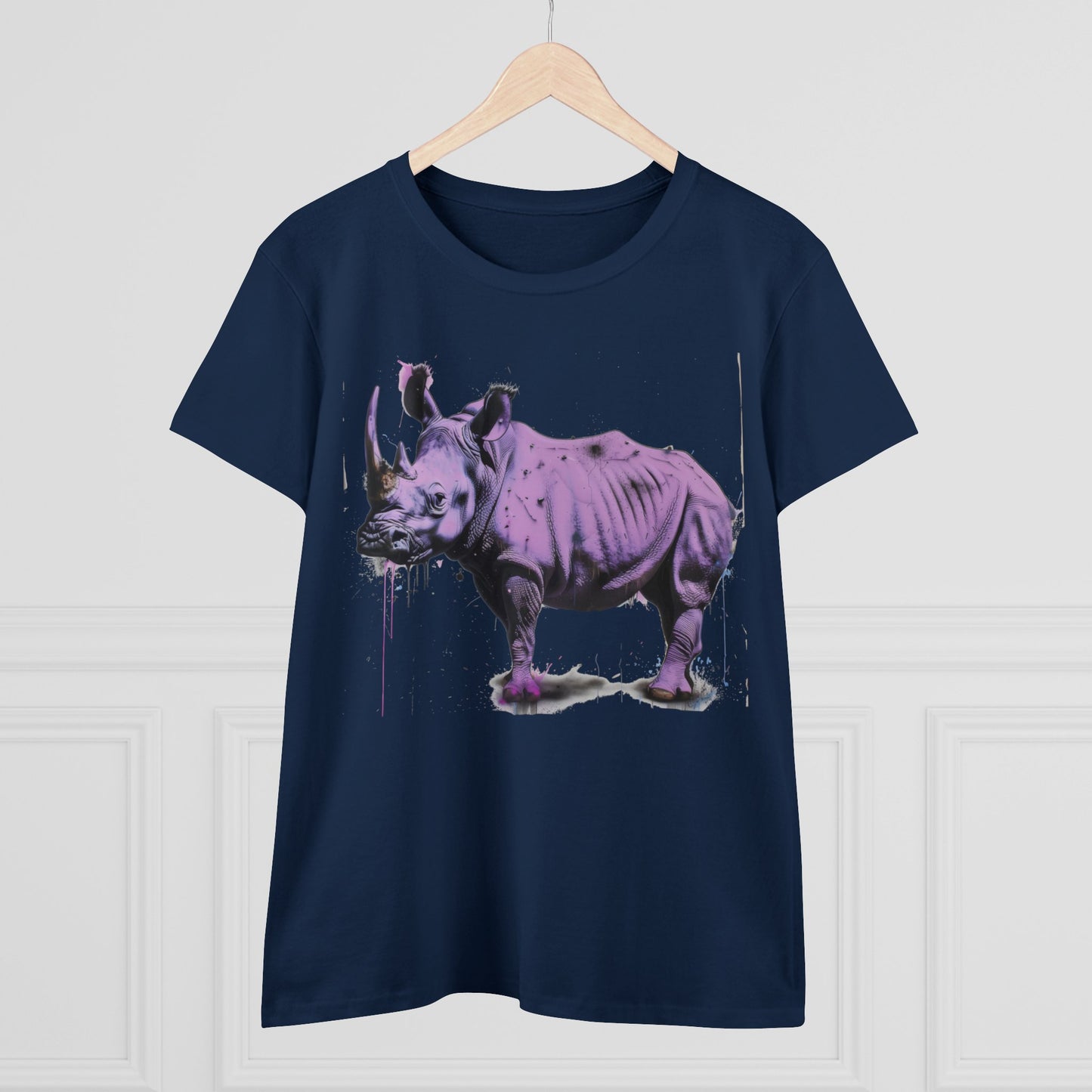 Purple Rhino - Women's Midweight Cotton Tee