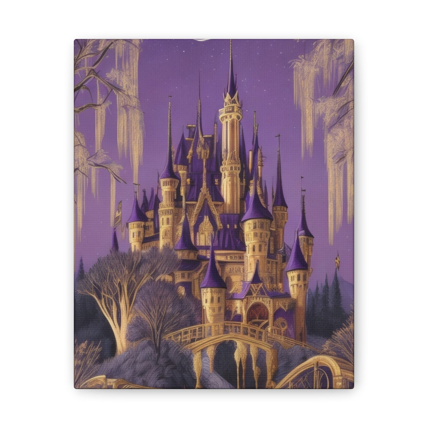 Purple Castle - Canvas Stretched, 0.75"