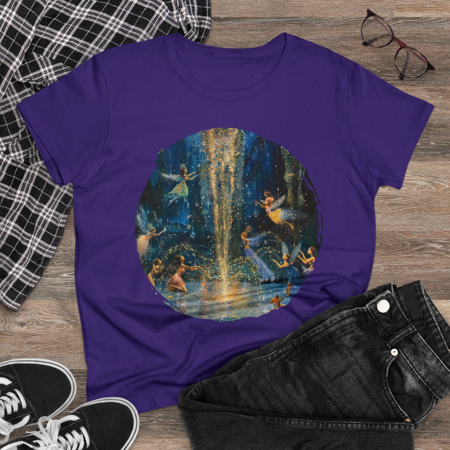 Fairy Celebration - Fantasy - Women's Midweight Cotton Tee