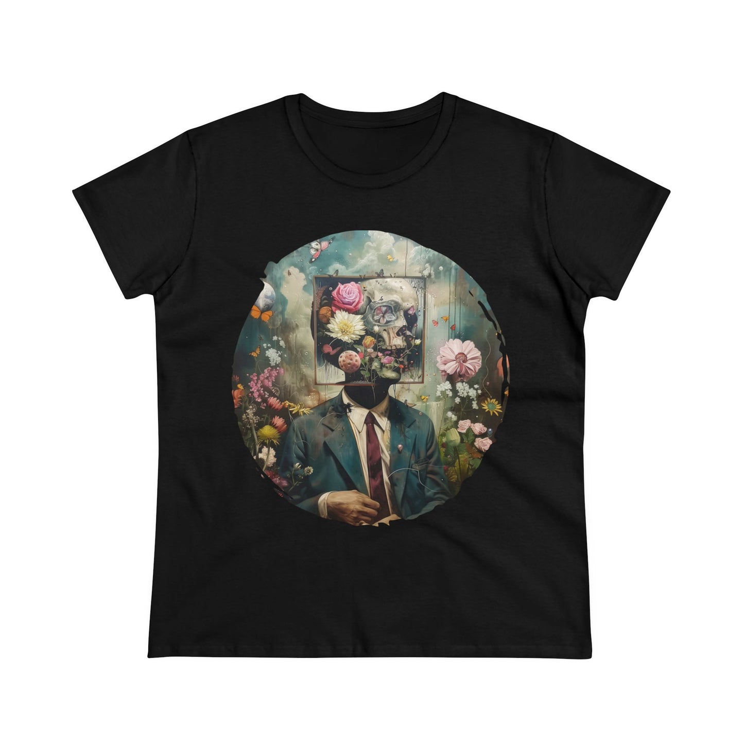 Flowers on My Mind - Women's Midweight Cotton Tee