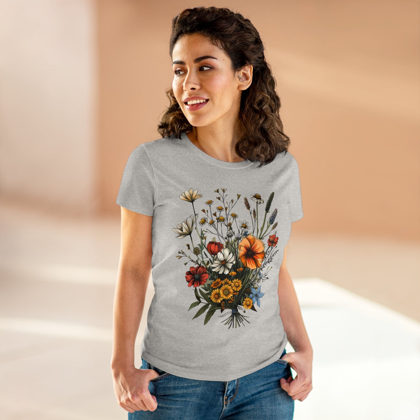 Wildflowers - Women's Midweight Cotton Tee