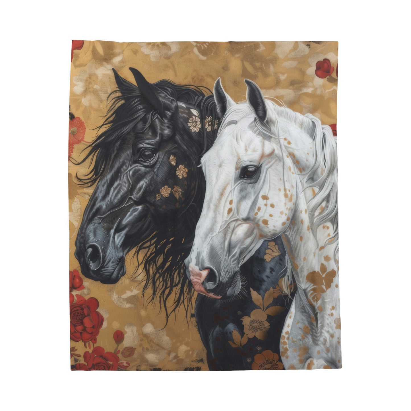 Horses - Velveteen Plush Blanket