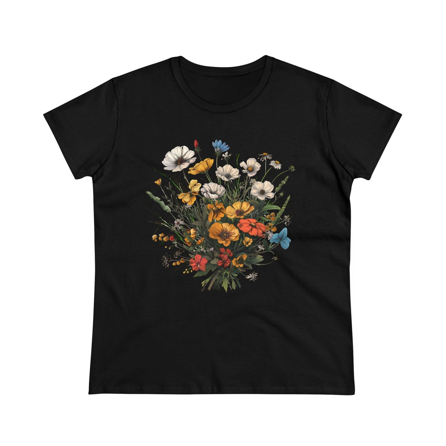 Wildflowers - Women's Midweight Cotton Tee