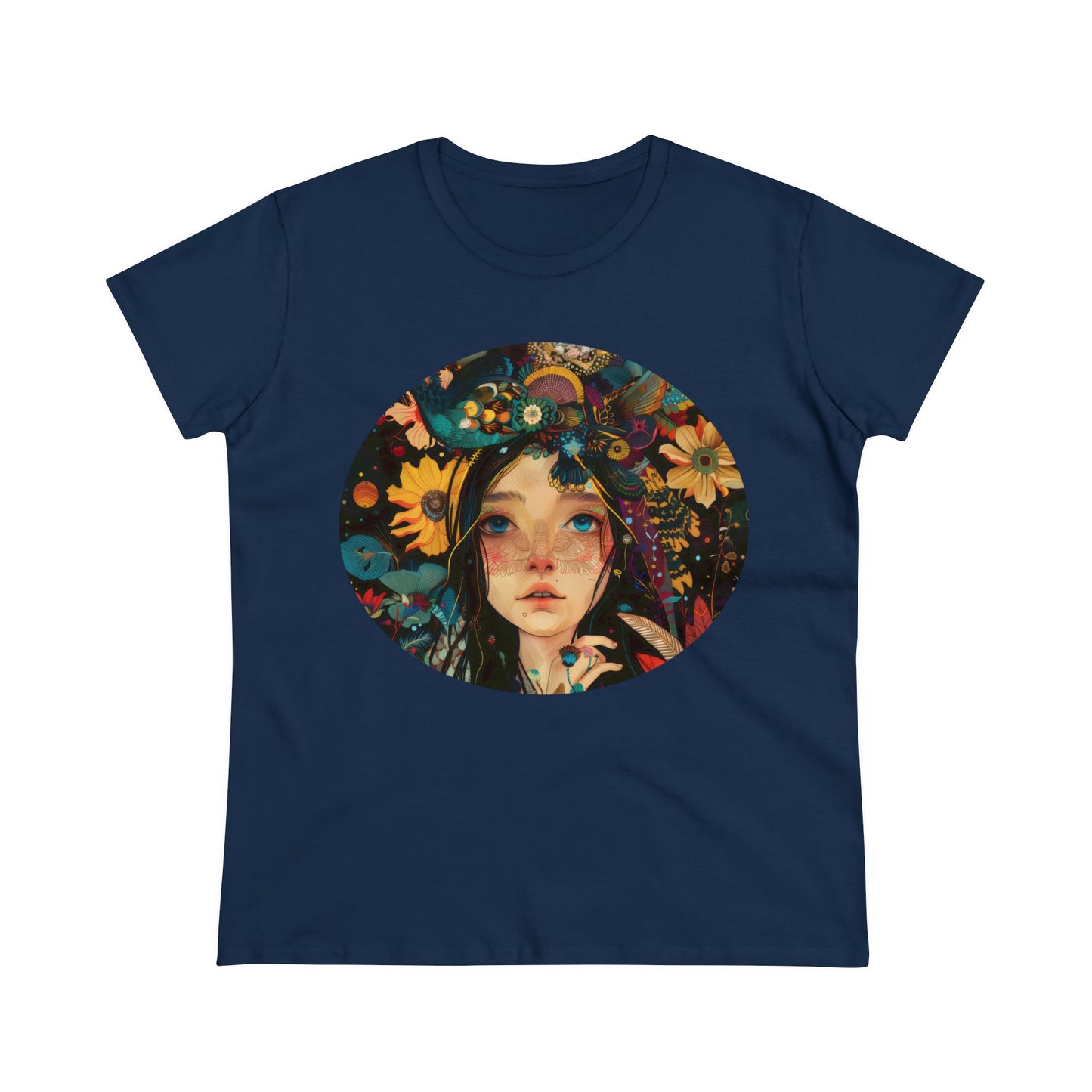 Flower Girl - Women's Midweight Cotton Tee