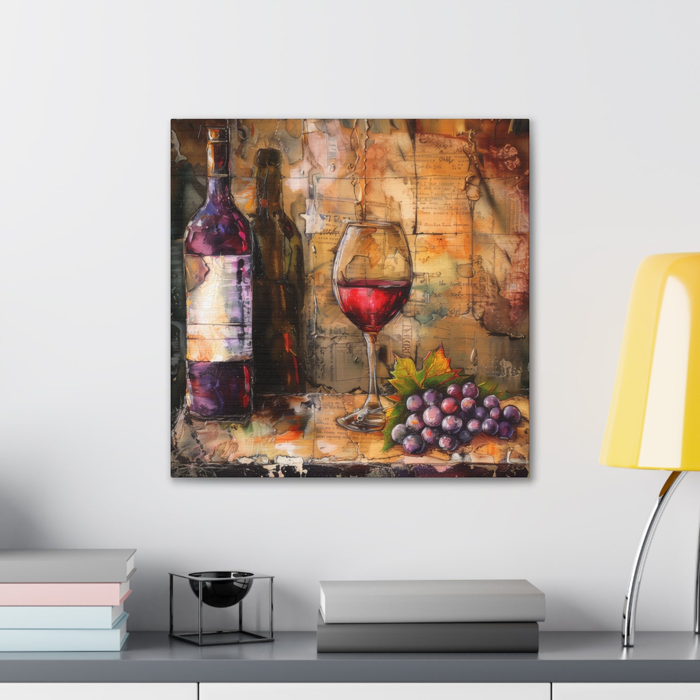 Wine - Canvas Stretched, 0.75"