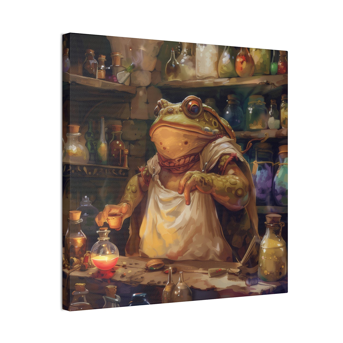 Toad Potions - Canvas Stretched, 0.75"