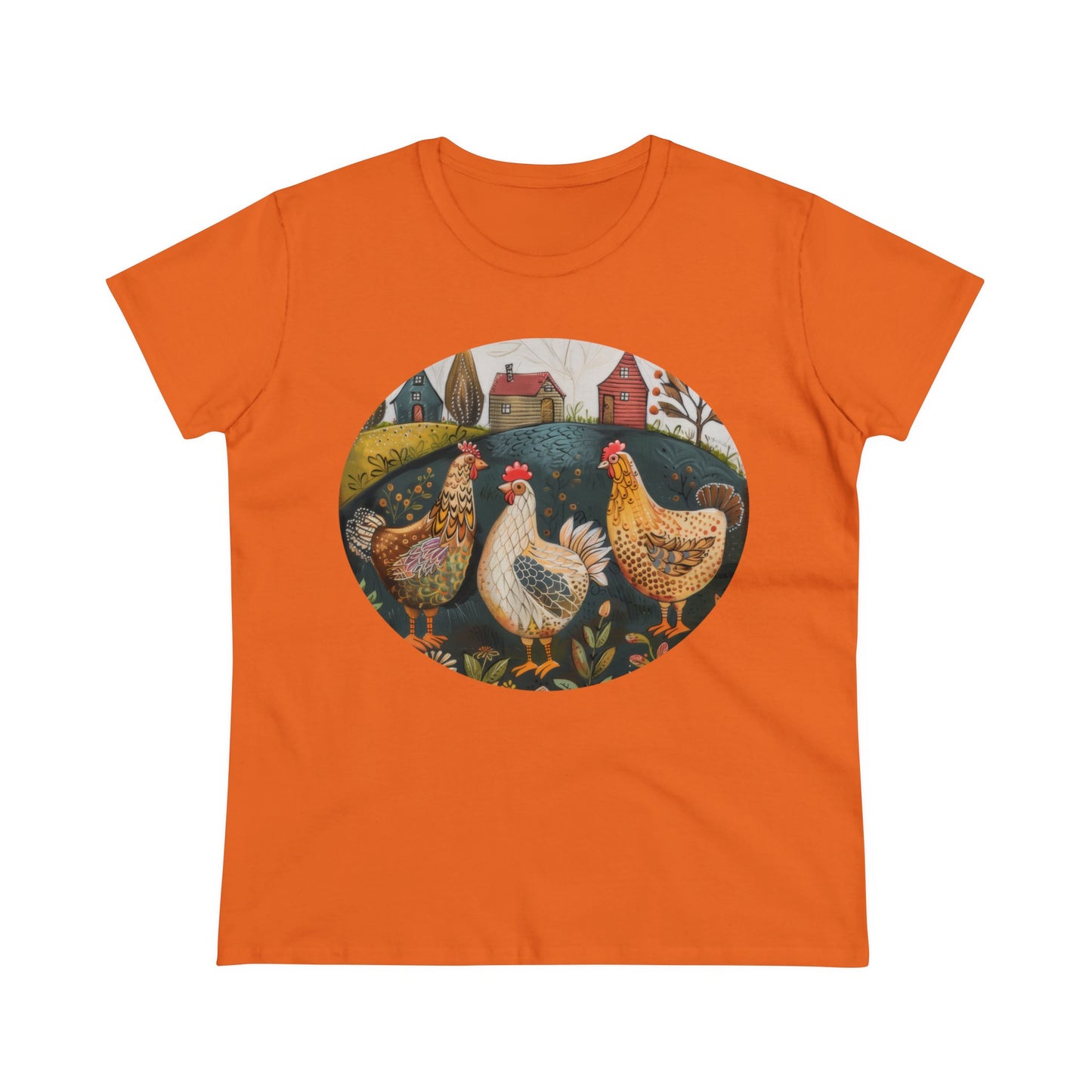 Chickens - Women's Midweight Cotton Tee